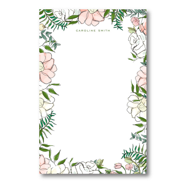 Spring Floral - Pink Notepad