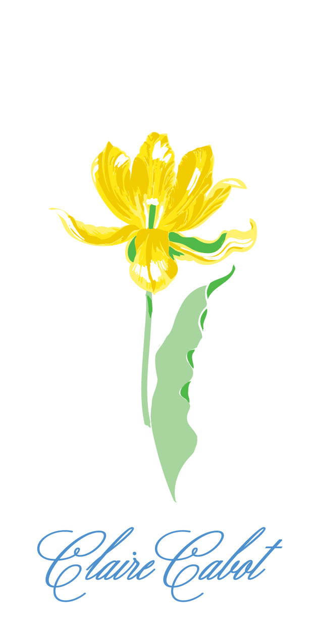 Yellow Tulips Gift Tag