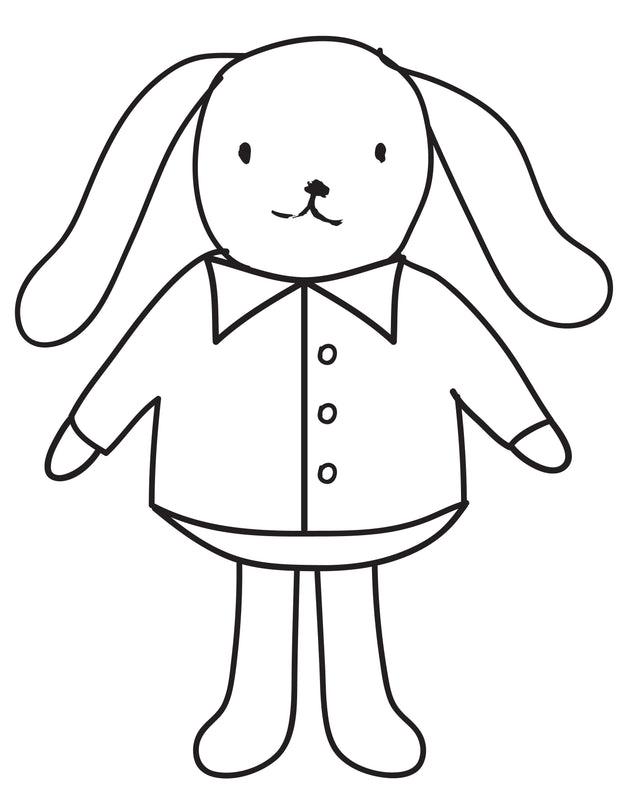 Mr. Bunny Coloring Sheet