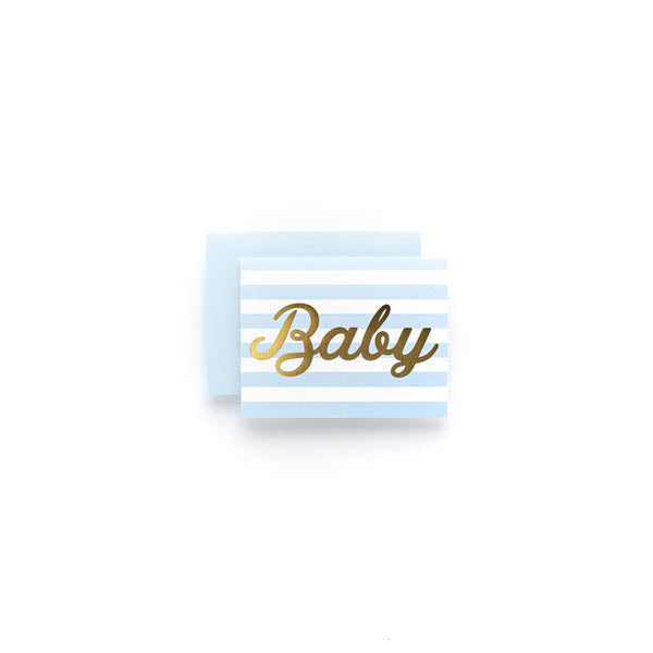 Baby Boy Stripe Greeting Card