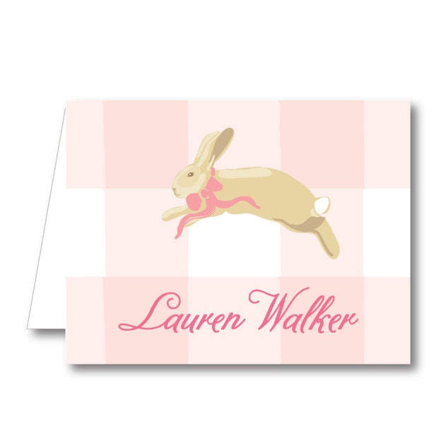 Bunny Folded Notecard